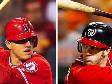 Mike Trout Bryce Harper