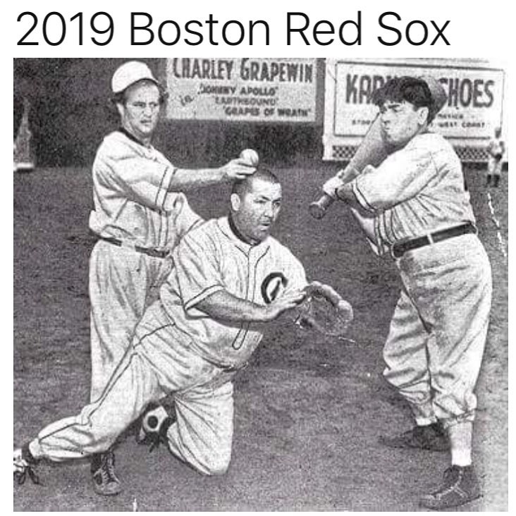 Meme-O-Random: 2019 Red Sox Rough Start " Foul Territory Baseball.